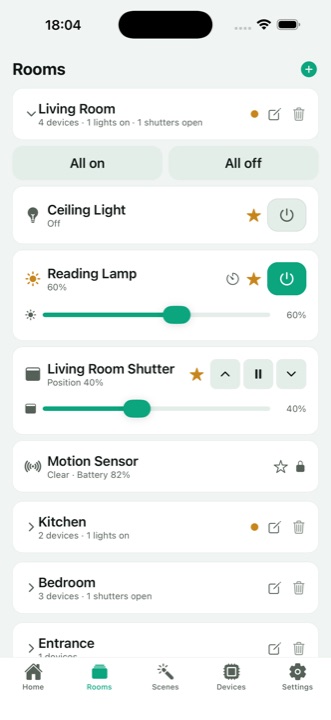 Domiara Rooms screen